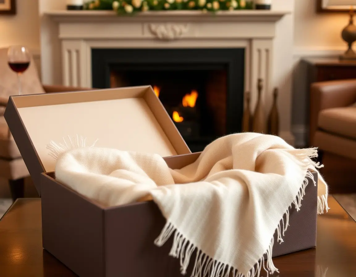 Luxuriöser Kaschmir-Mischgewebe Schal