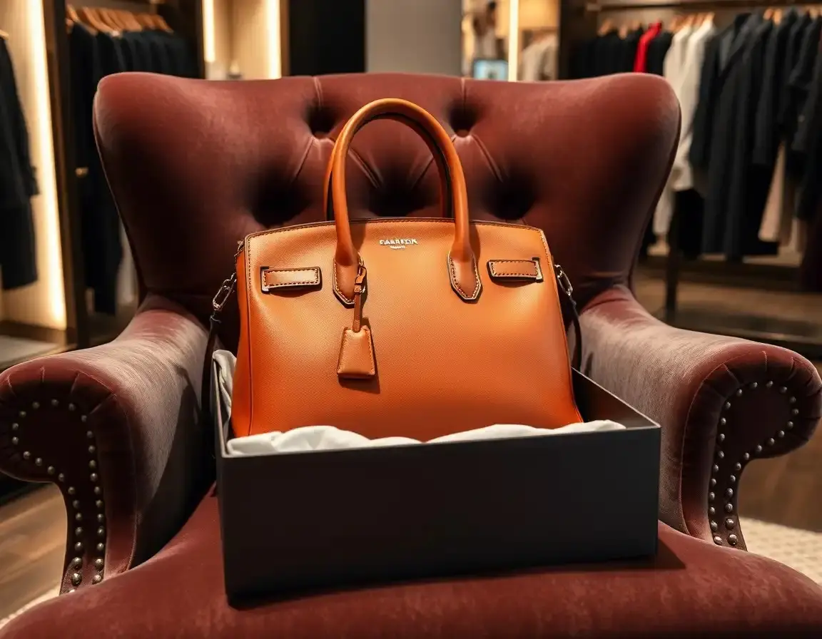 Stilvolle Lederhandtasche als Geschenk für Frau