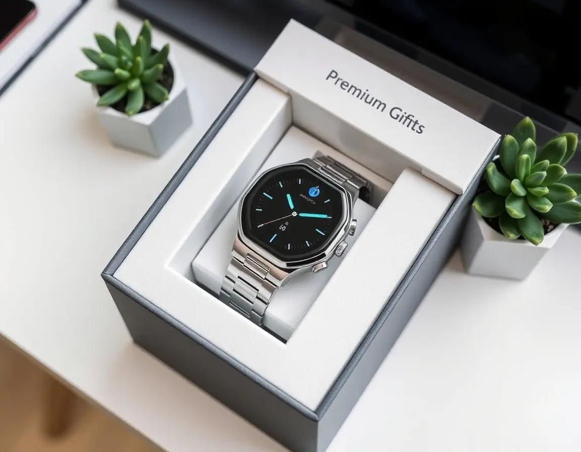 Hochwertige Smartwatch als technologisches Geschenk für Frau