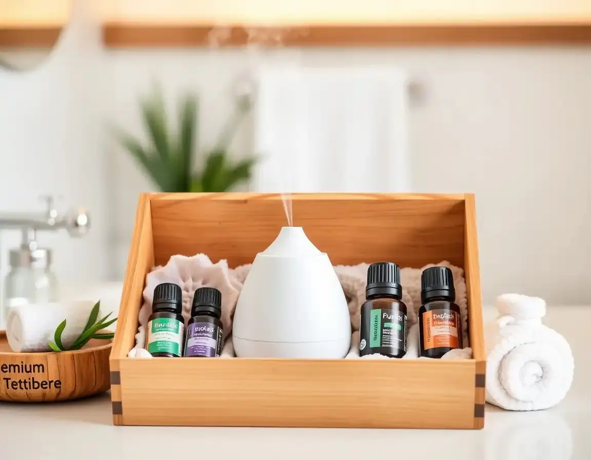 Keramik Aroma Diffusor und Öl Set