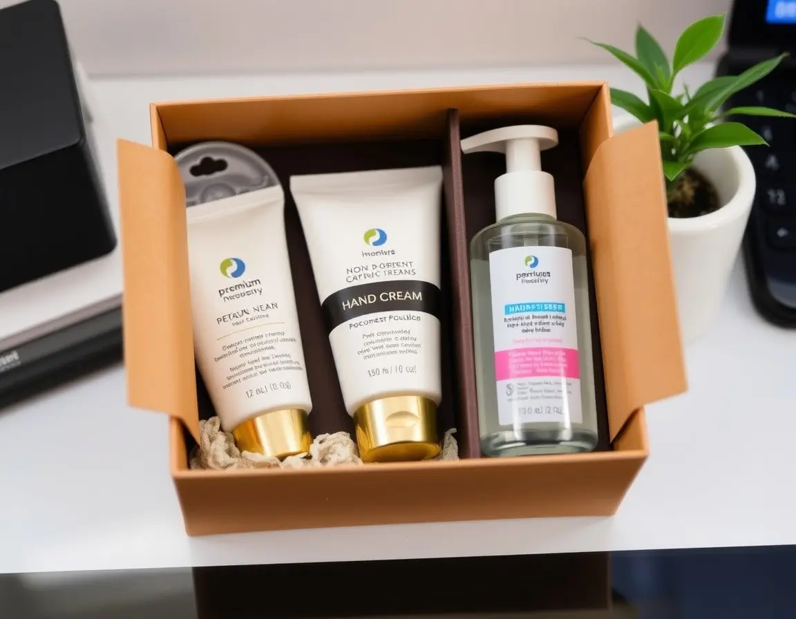 Hochwertiges Handcreme- und Desinfektionsset