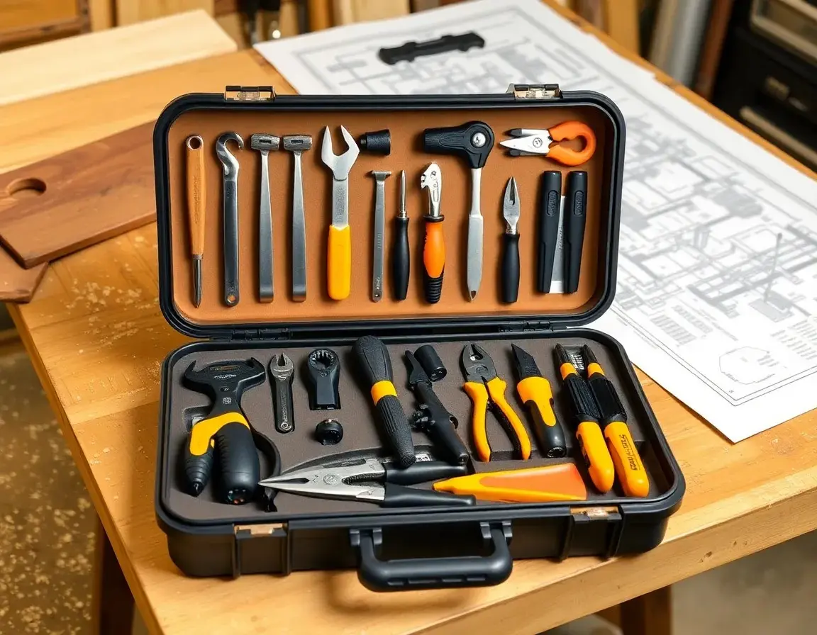 Kompaktes Hochwertiges Haushalts-Werkzeugkoffer-Set