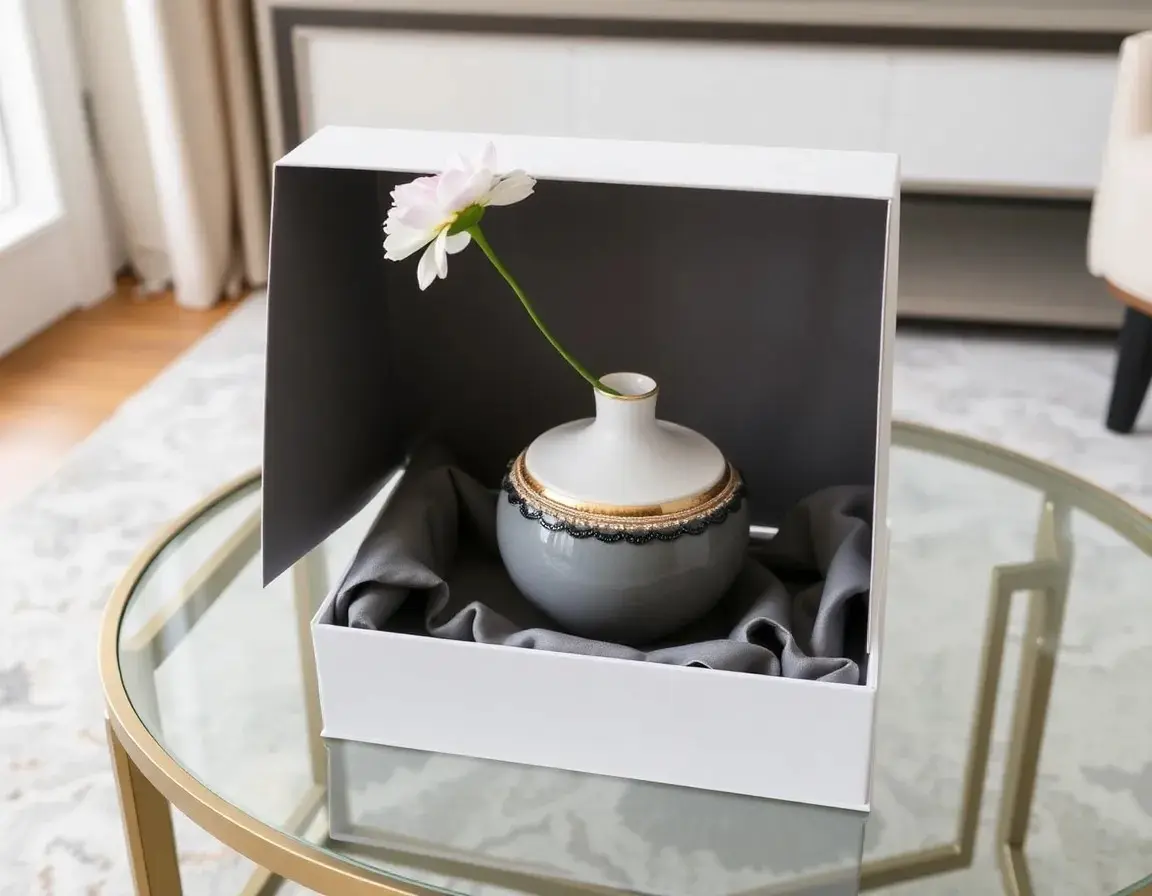 Elegante Deko-Vase als romantisches Geschenk für Hochzeitstag