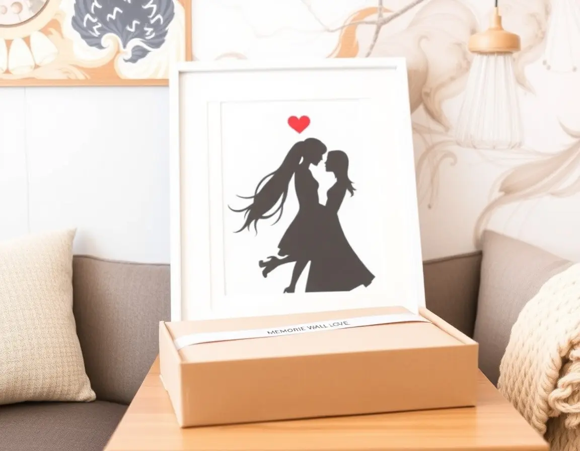 Romantische Wandkunst für den Jahrestag