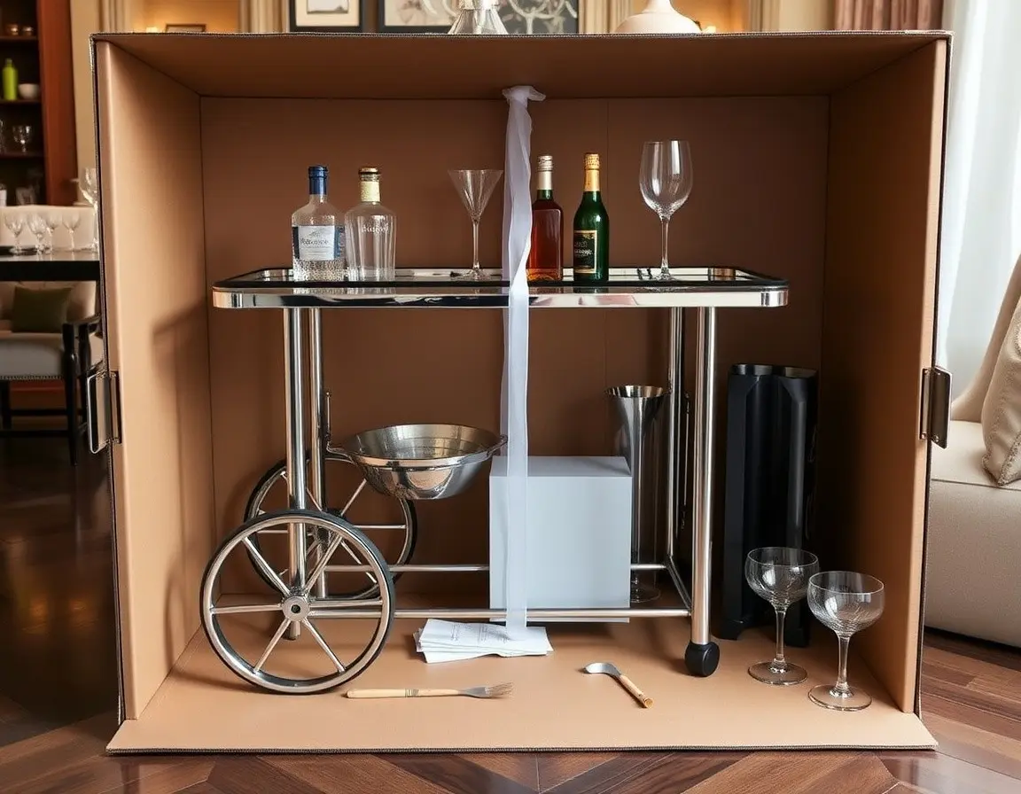 Eleganter Barwagen als Geschenkidee
