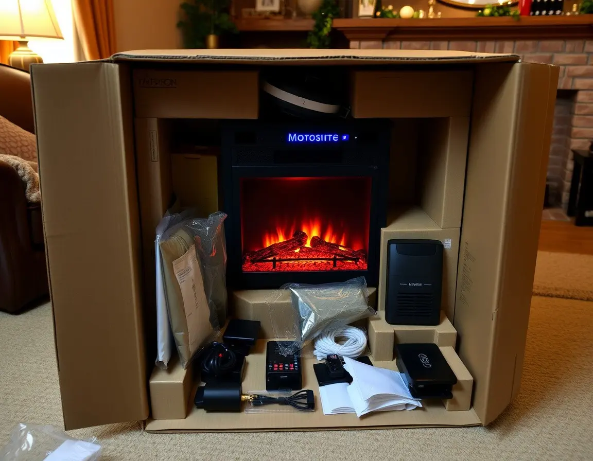 Gemütlicher elektrischer Kamin-Heizer