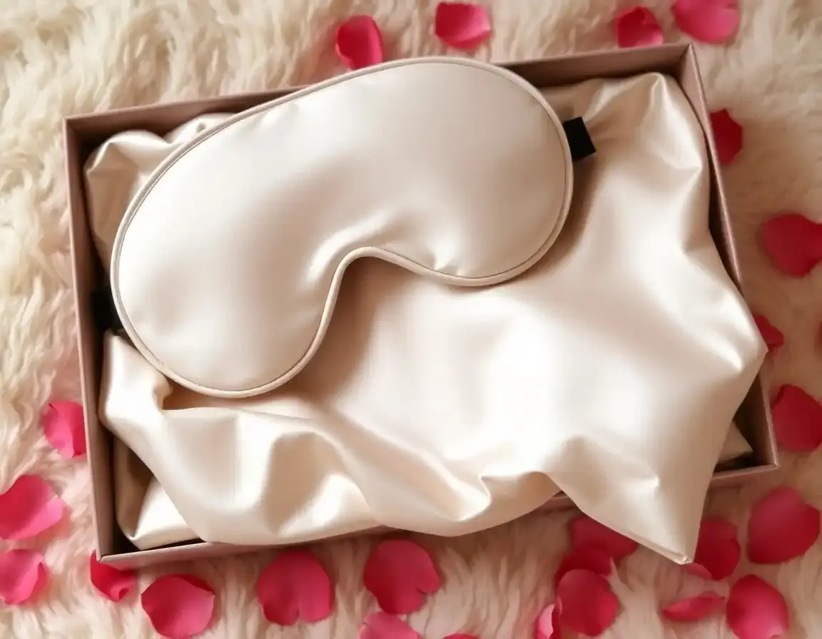 Reine Seide Schlafmaske & Kissenbezug Set