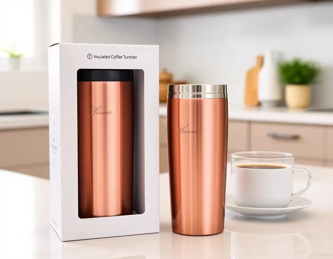 Isolierter Edelstahl-Kaffeebecher