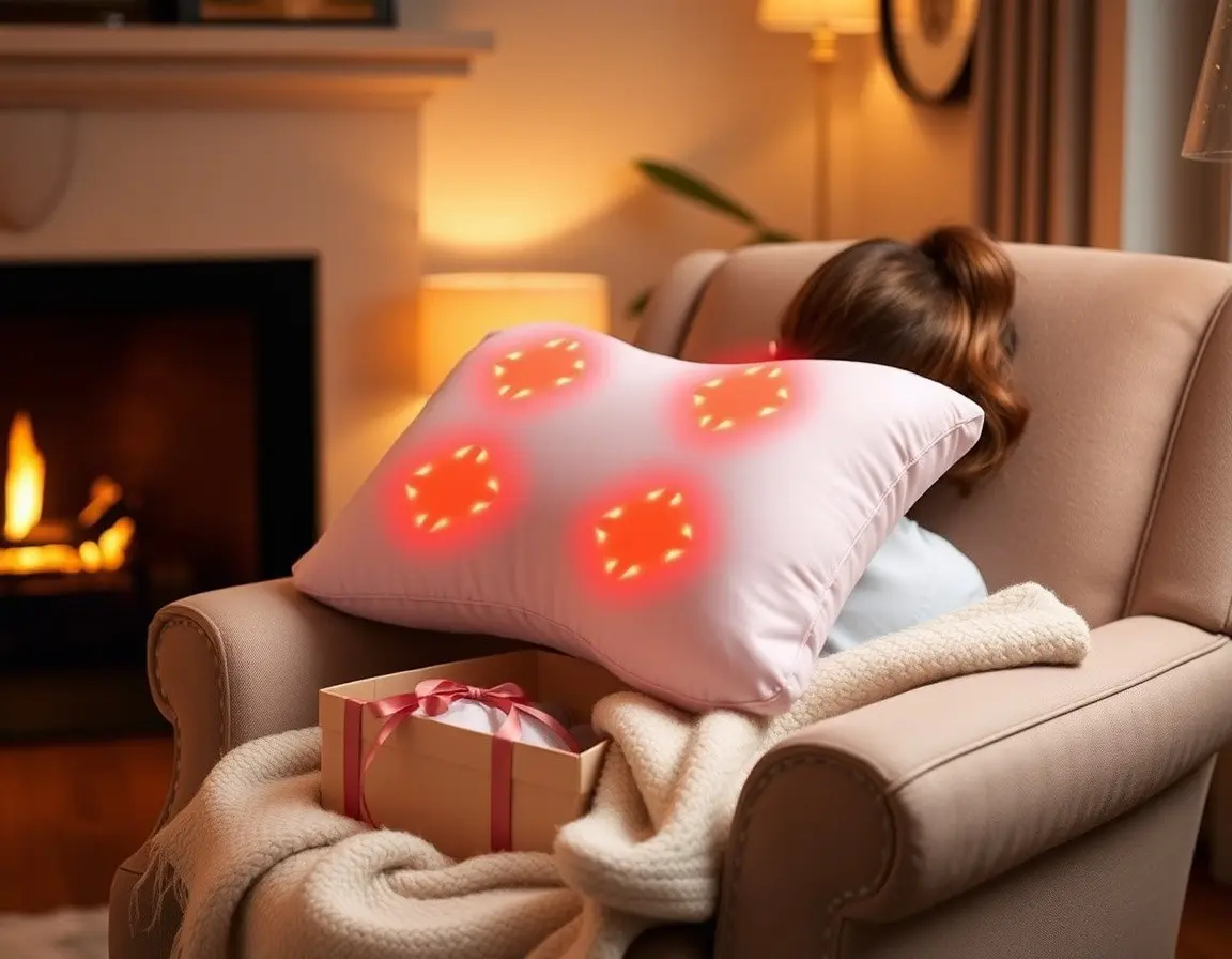 Beheiztes Nacken- und Rückenmassagekissen