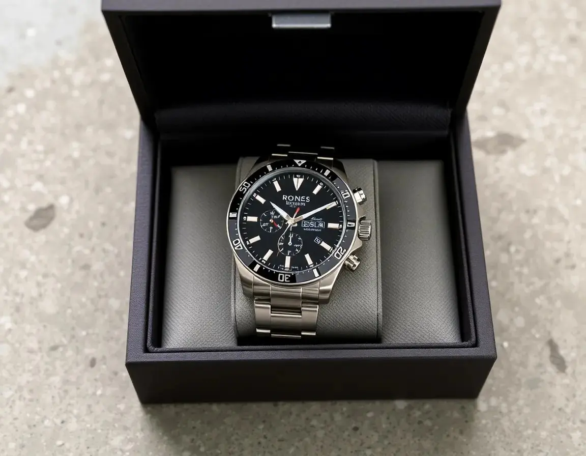 Edle Edelstahl Sportuhr