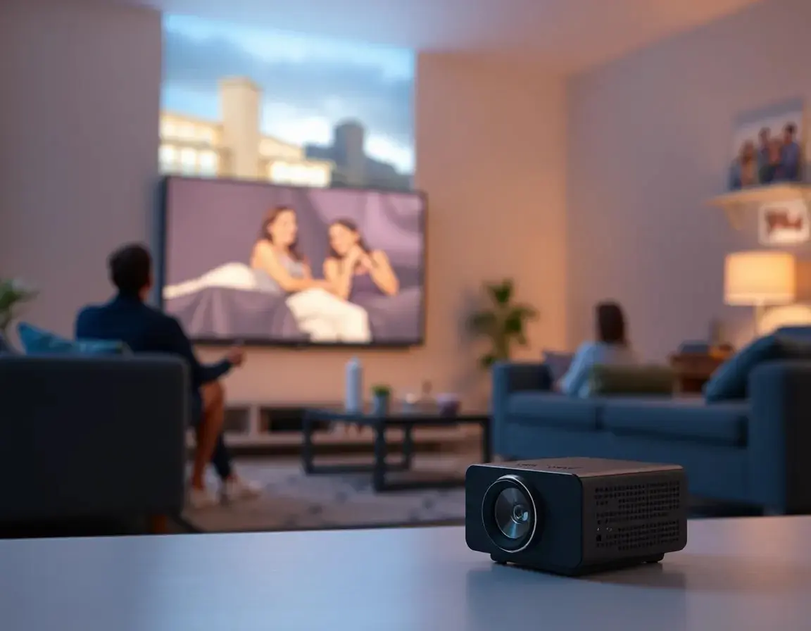 Kompakter, tragbarer Beamer