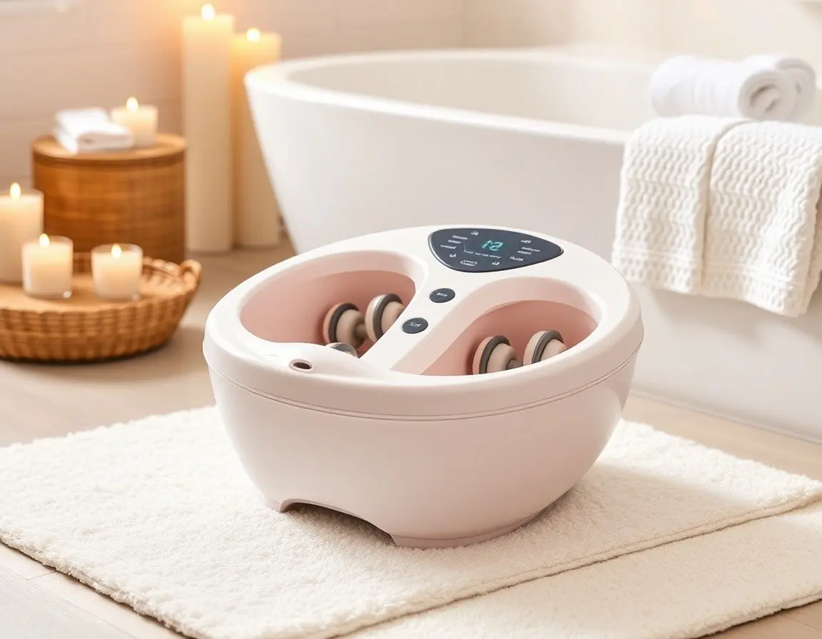 Multifunktionales beheiztes Fuß-Spa-Massagegerät