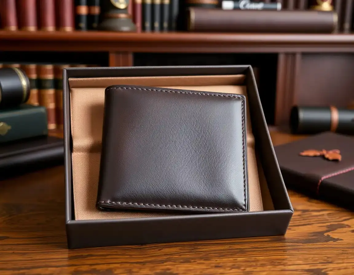 Hochwertige Geldbörse aus echtem Leder