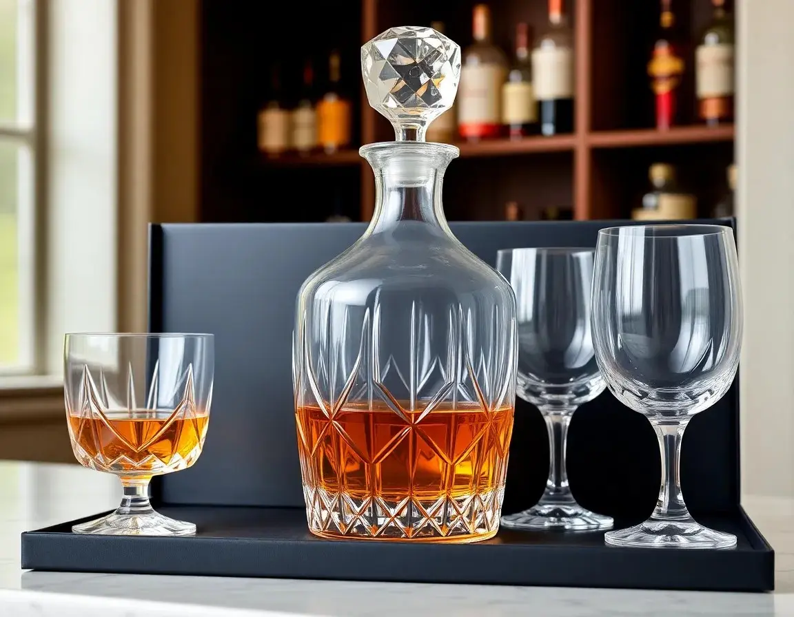 Kristall-Whiskey-Karaffen-Set