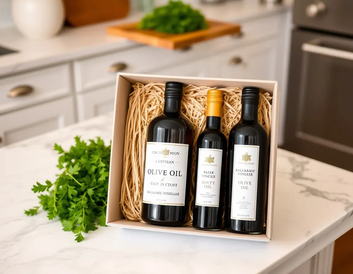 Artisan Olivenöl- und Balsamico-Essig-Set