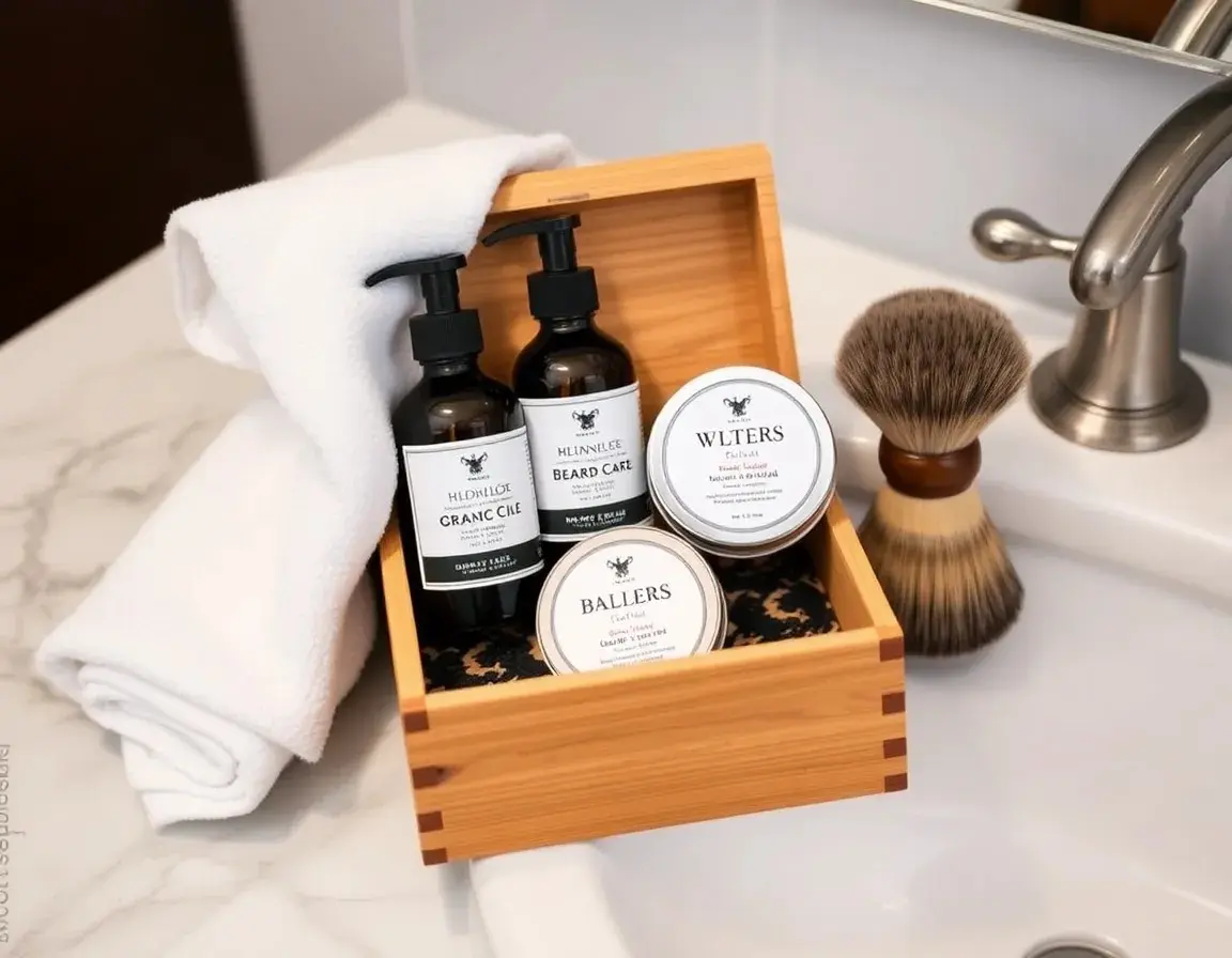 Luxuriöses Bartpflege-Set mit Bio-Ölen