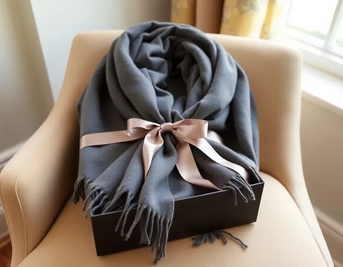 Luxuriöser Kaschmirschal als Geschenk