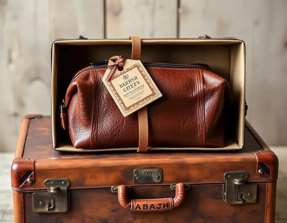 Echtleder Kulturbeutel