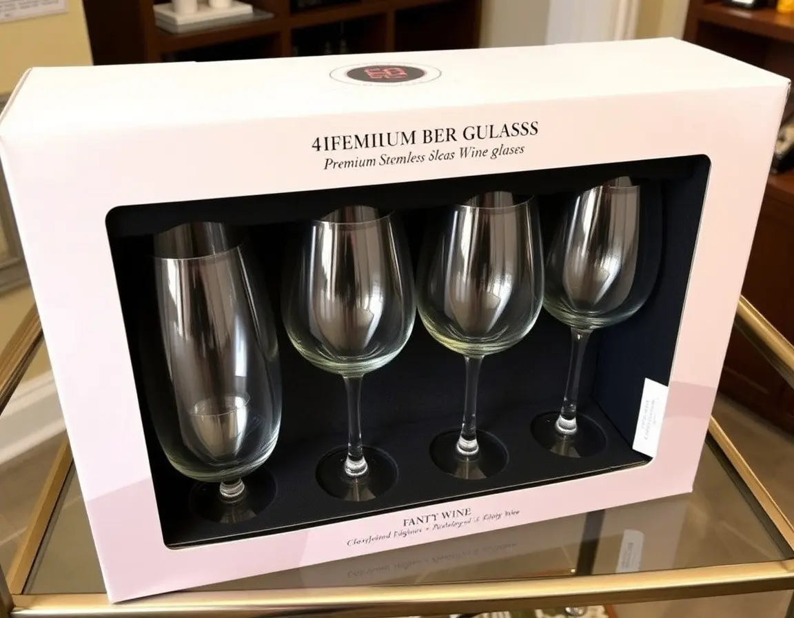 Set of Premium Stemless Wine Glasses