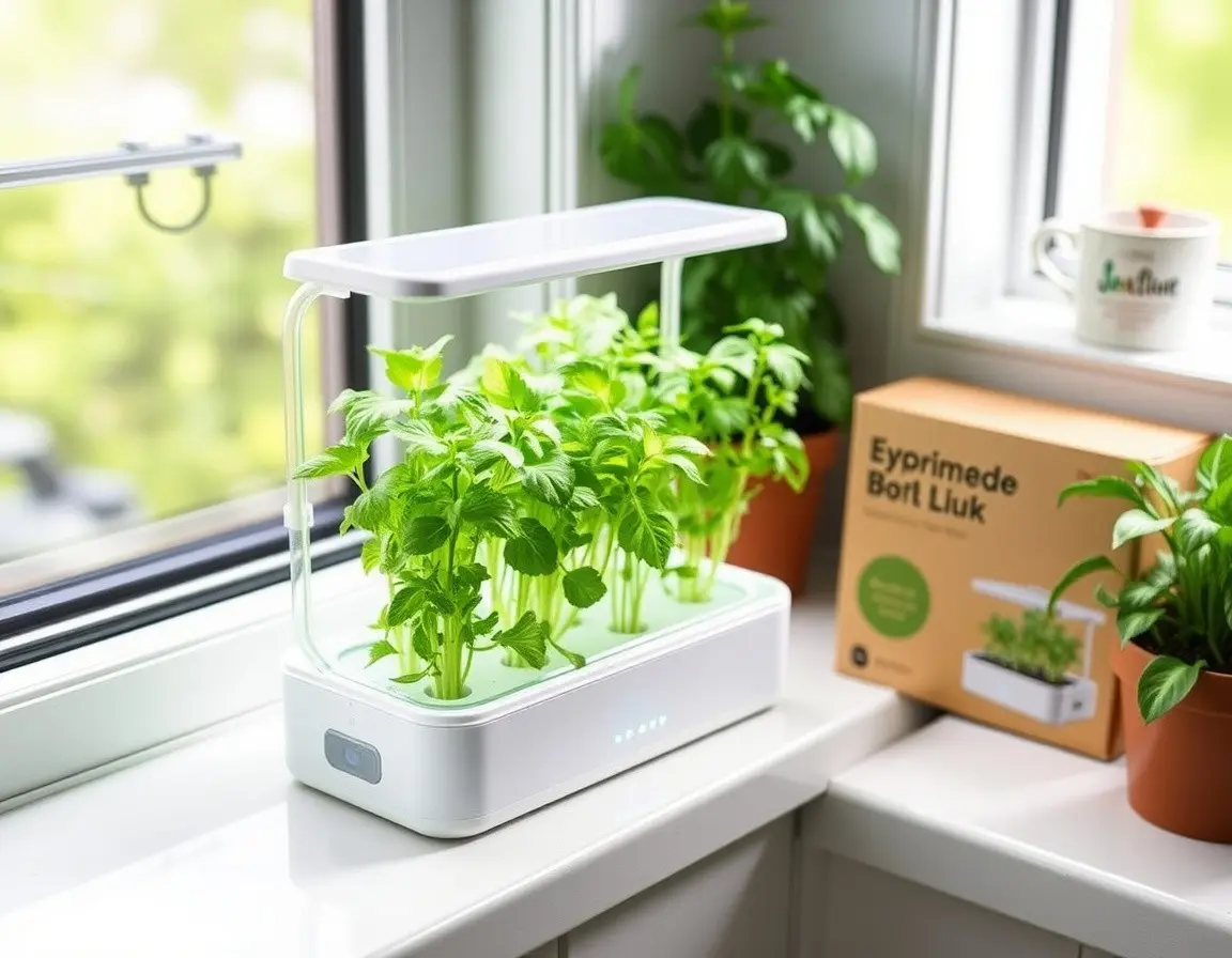 Hydroponisches Kräuter-Garten-System