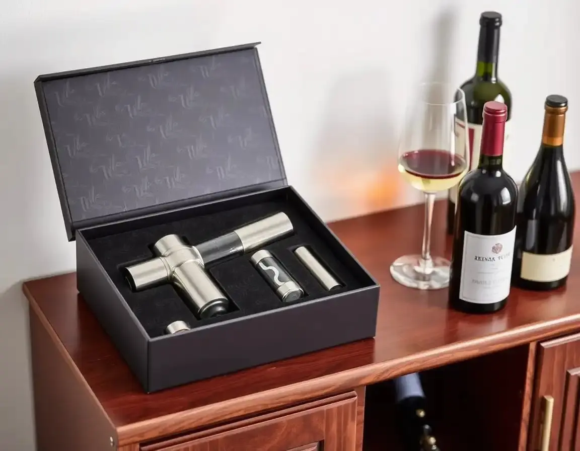 Elektrischer Weinöffner und Konservierungsset