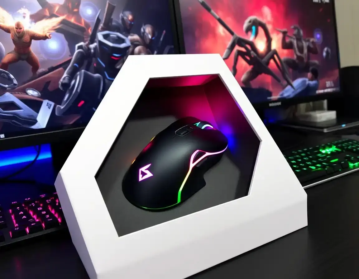 Ergonomische Gaming-Maus mit RGB-Beleuchtung