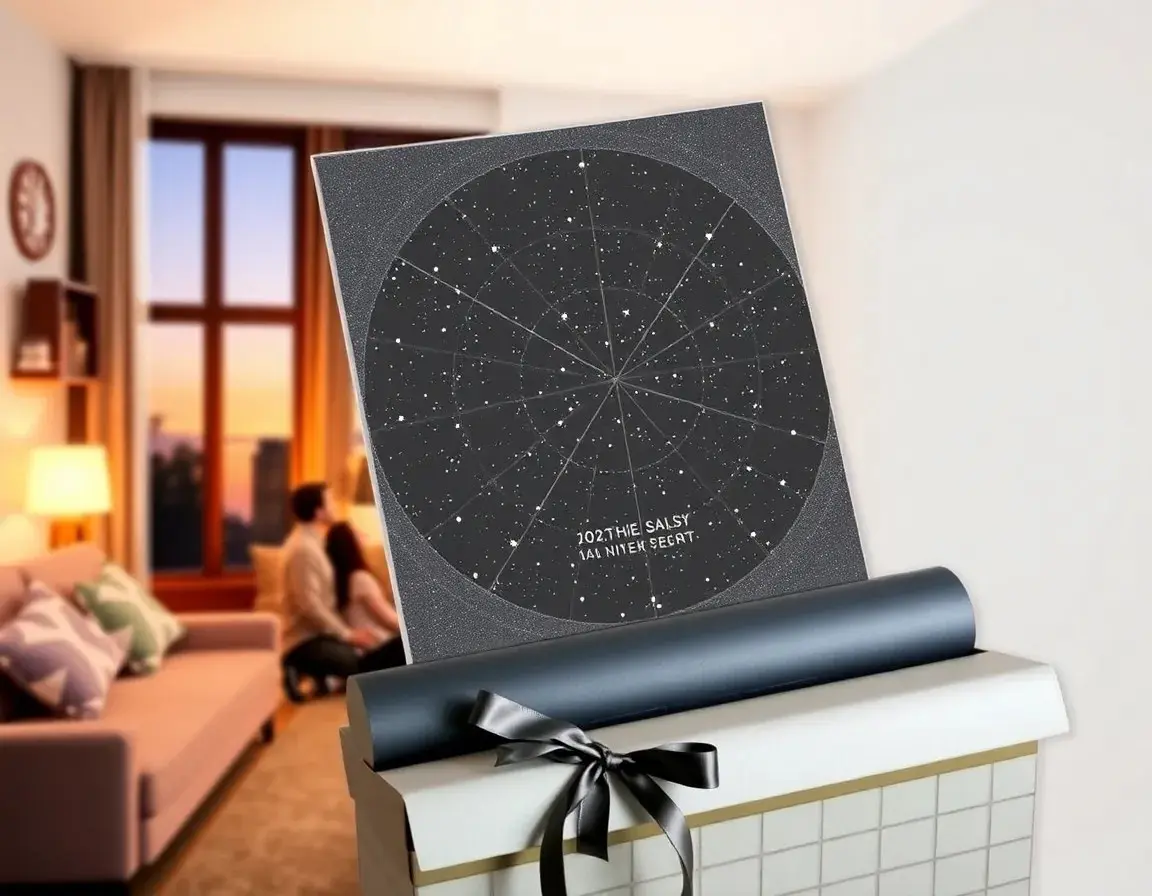 Personalized Star Map of a Special Date