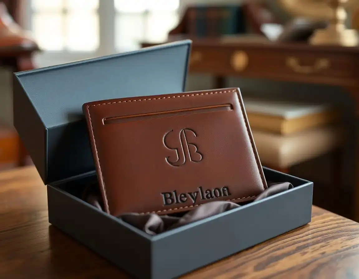 High-Quality Leather Wallet with Engraving Option