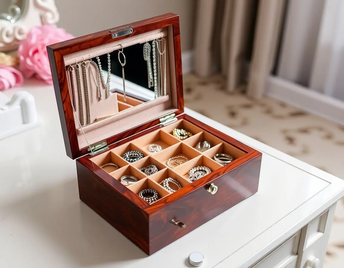 Eleganter Schmuckkasten-Organizer