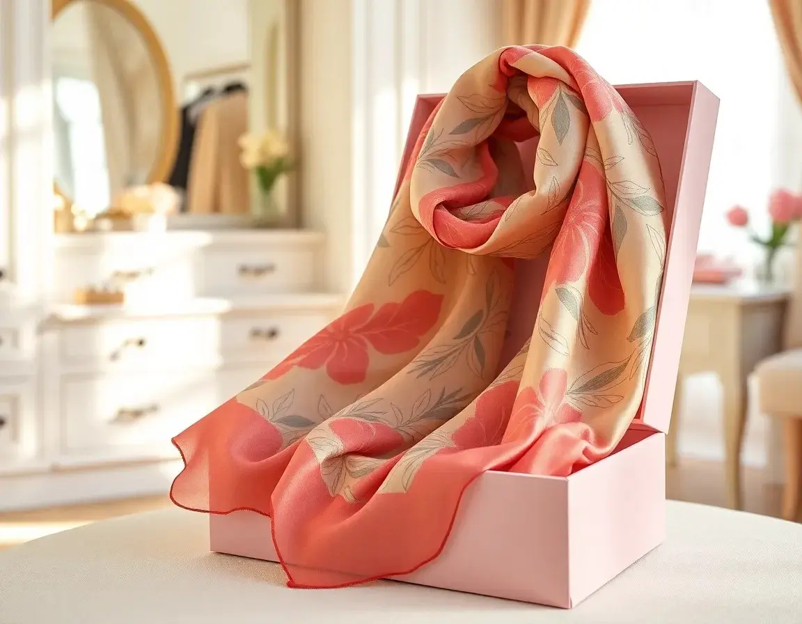 Pure Silk Printed Fashion Scarf