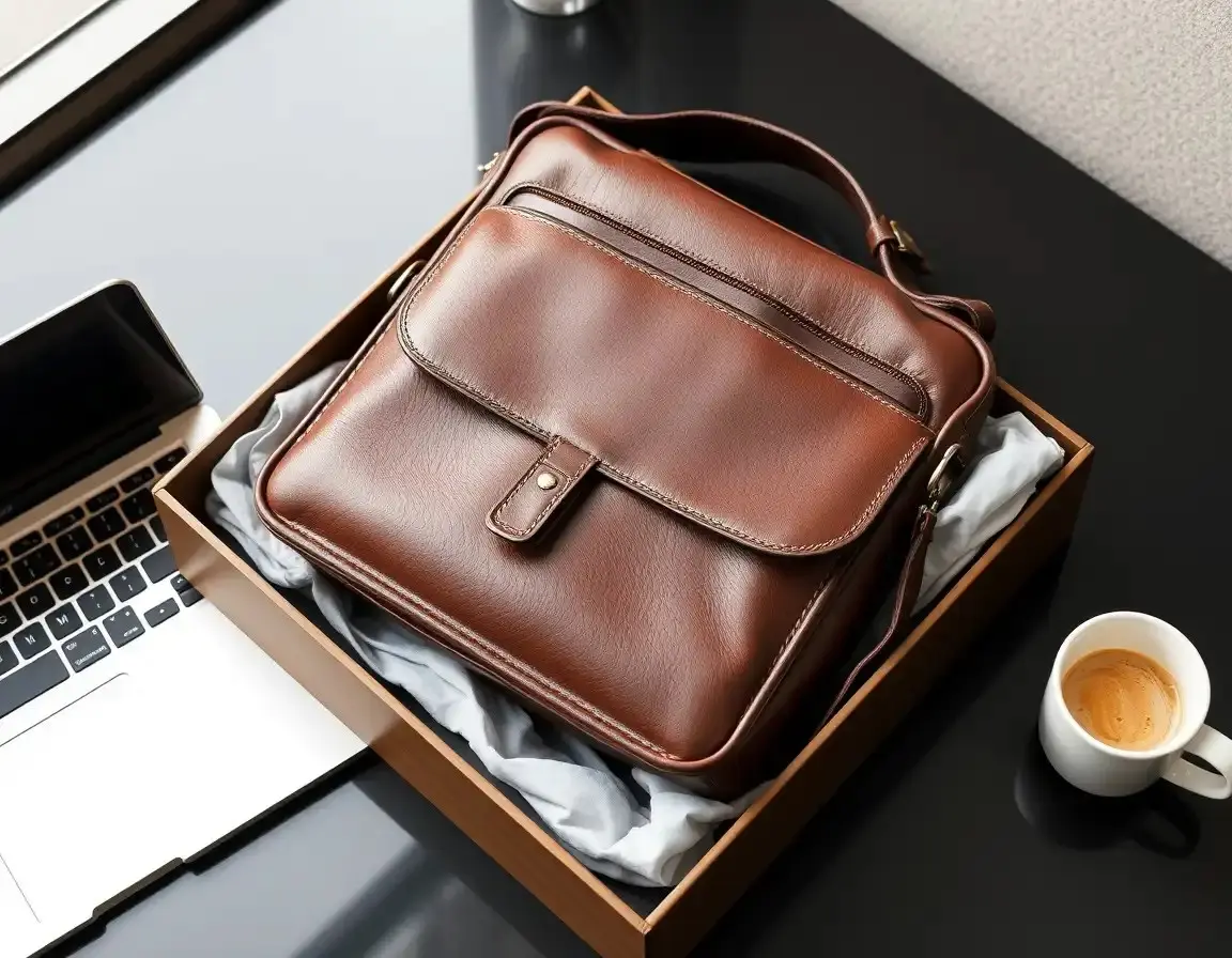 Premium Genuine Leather Messenger Bag