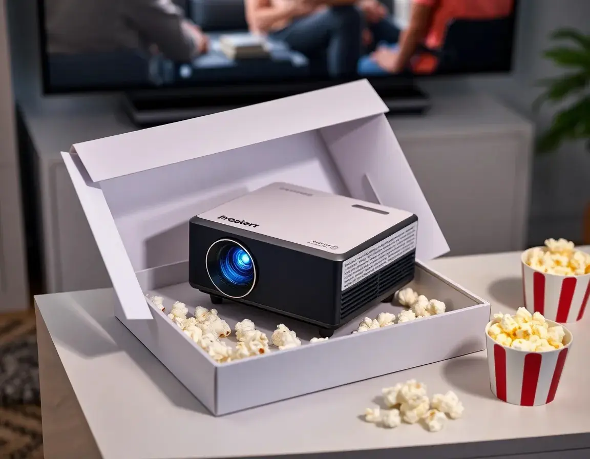Compact Portable LED Projector