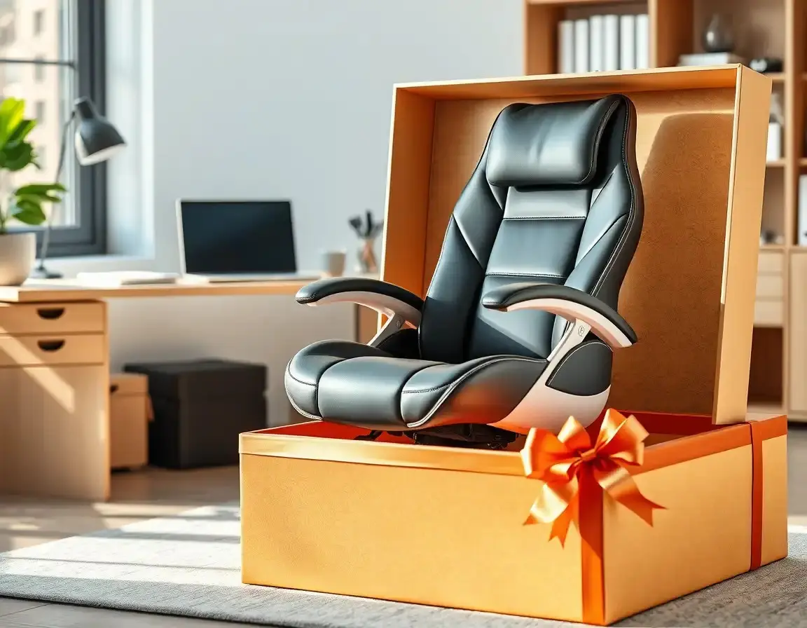 Ergonomic Office Chair with Massage Function