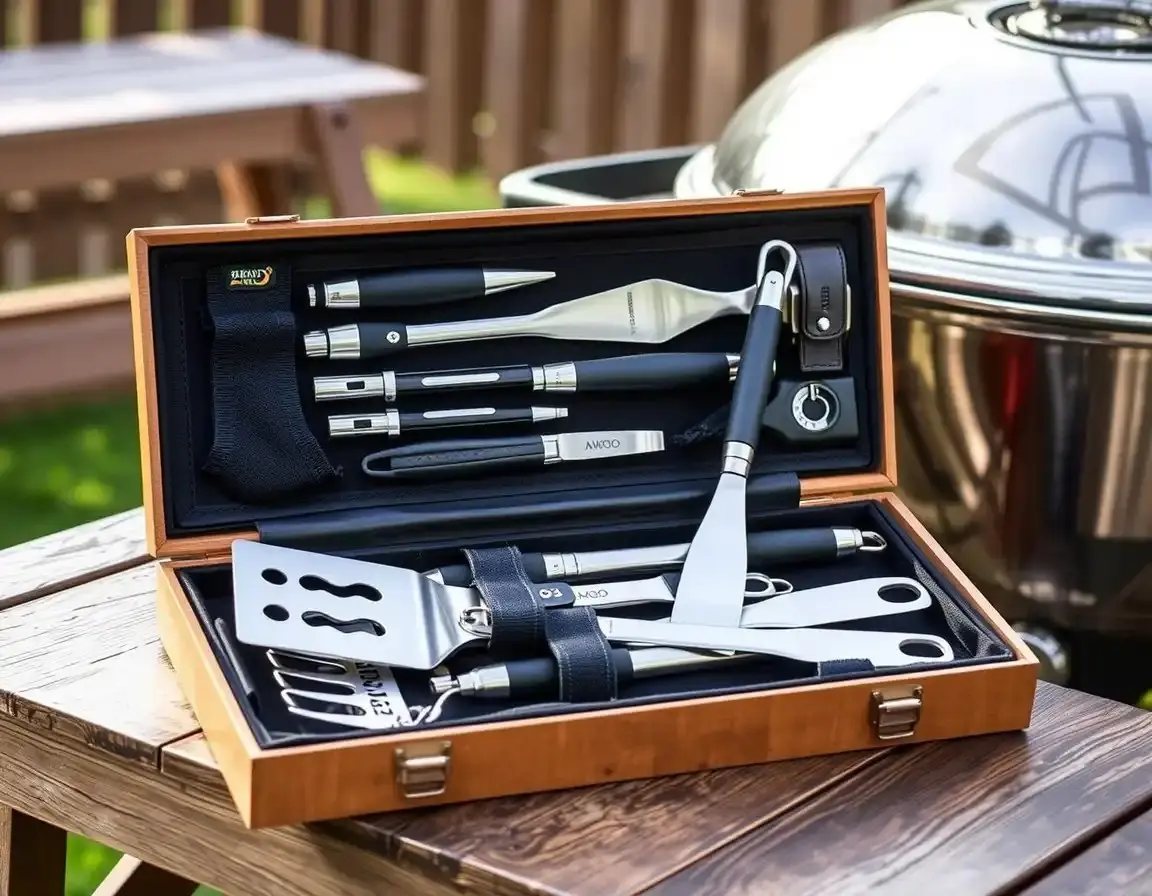 Professional Stainless Steel BBQ Tool Set
