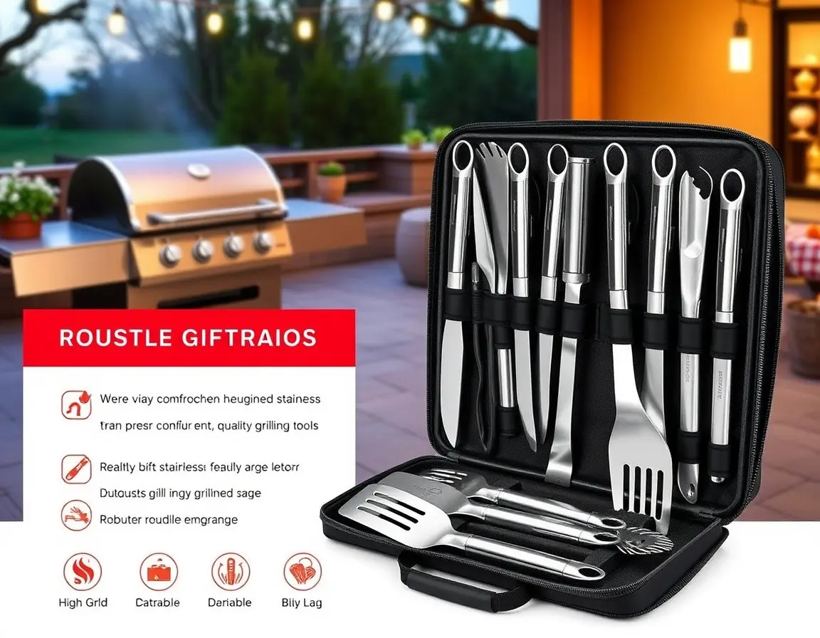 Grill Master Tool Set with Case