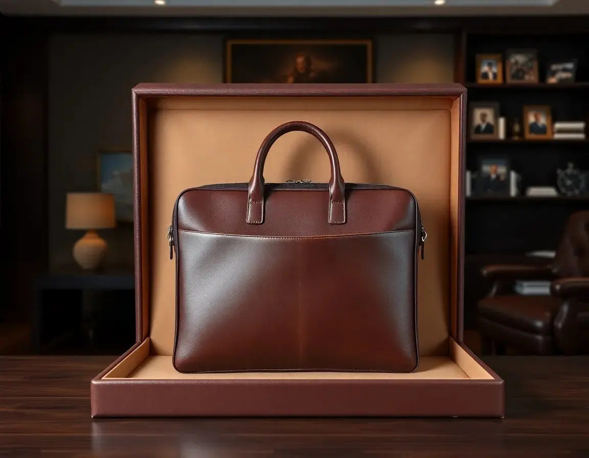 Premium Leather Briefcase/Laptop Bag