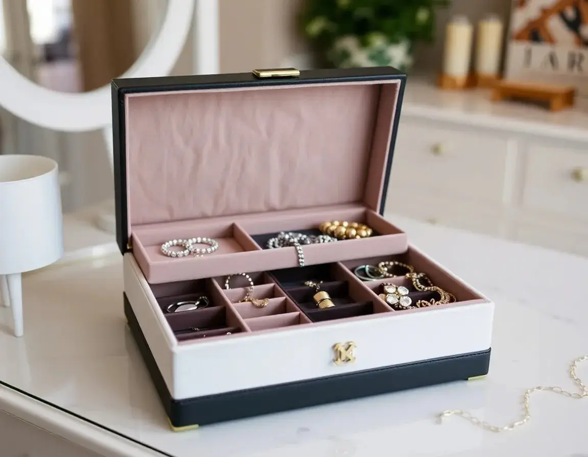 Elegante Schmuck-Organizer-Box