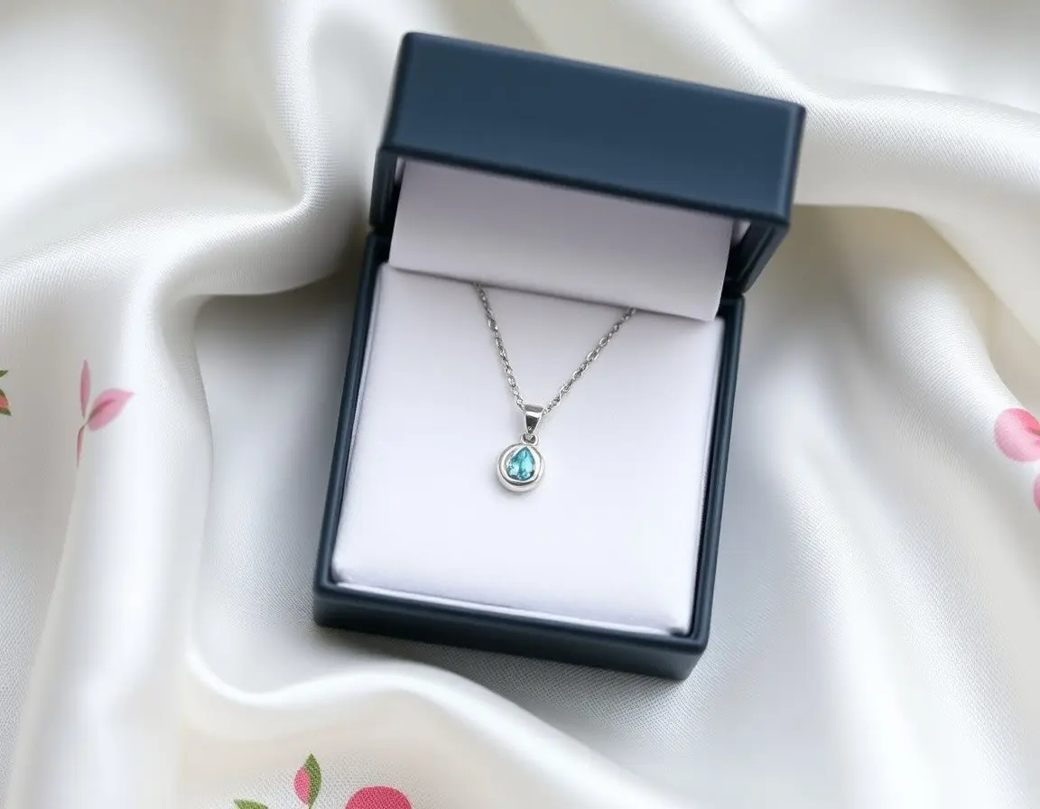 Sterlingsilber Geburtsstein-Halskette