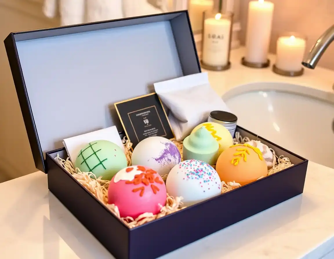 Luxus Badebombe & Spa Geschenk-Set