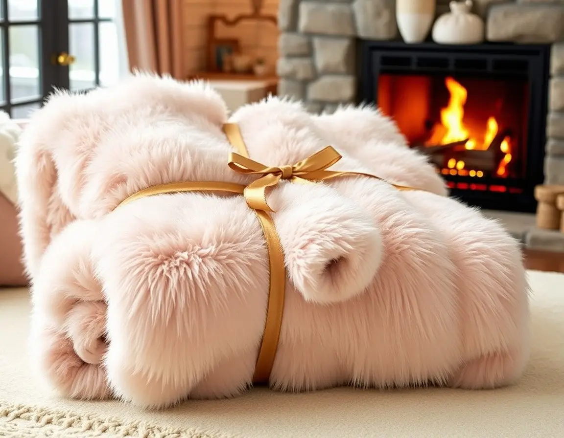 Ultraweiche Kunstfell-Decke