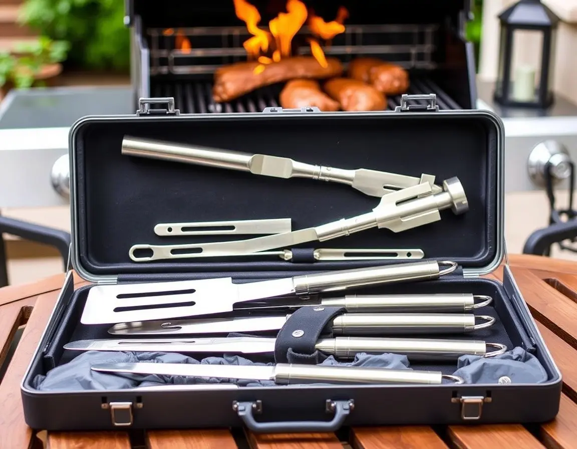 Luxuriöses Grillzubehör-Set