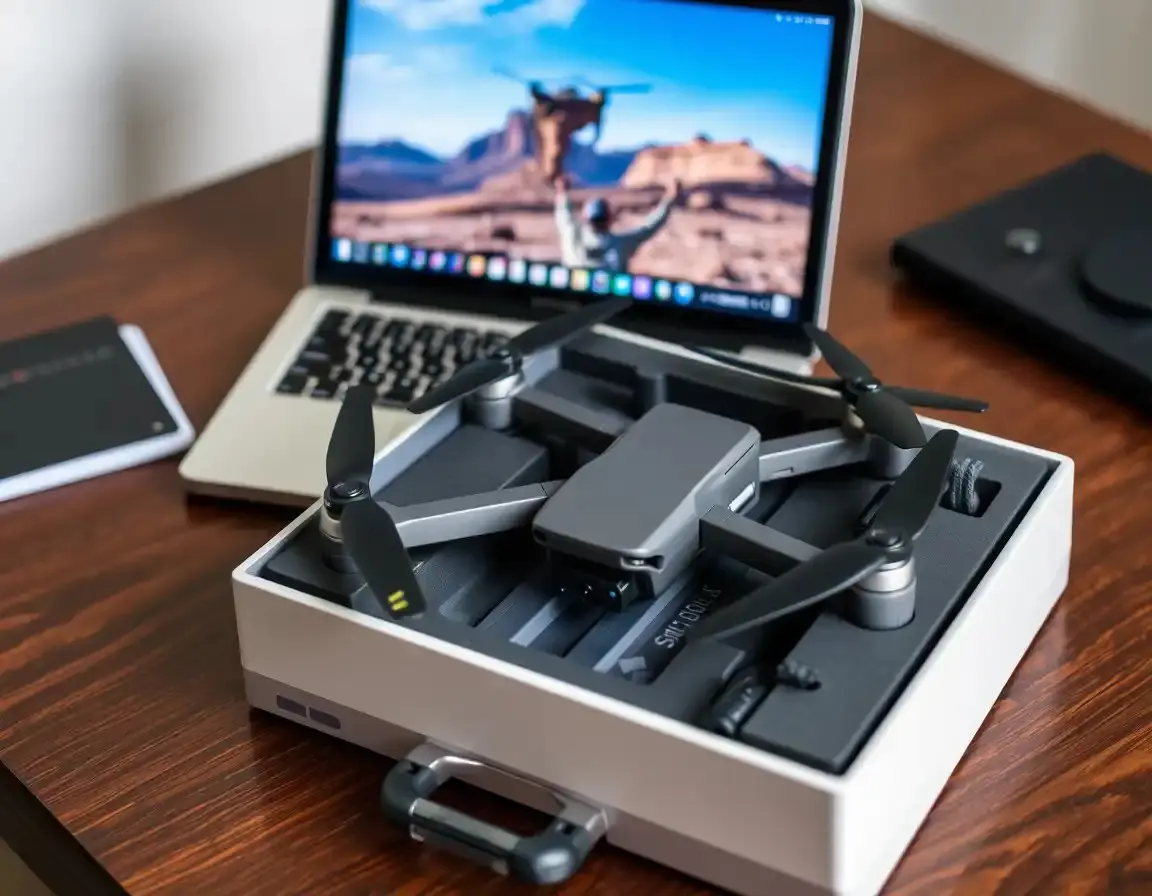 Leistungsstarke, faltbare Drohne mit Kamera