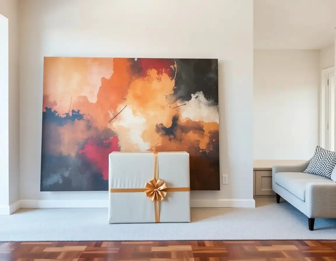 Dekorativer Leinwanddruck für die Wand