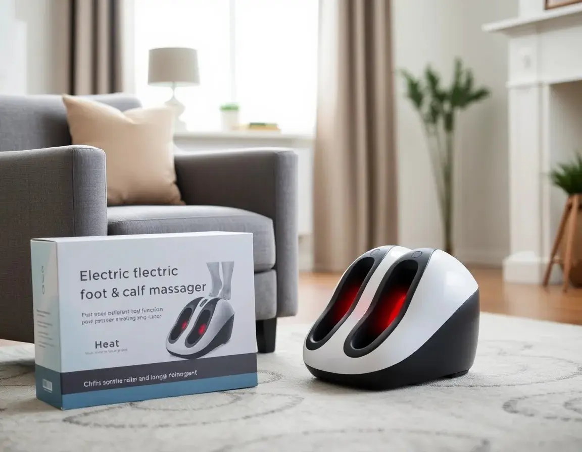 Elektrisches Fuß- und Wadenmassagegerät mit Wärme