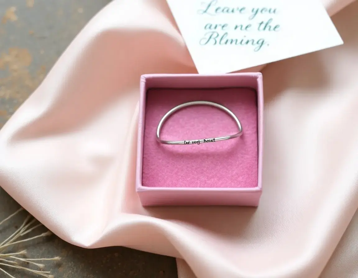 Personalisiertes Gravur-Armband als Geschenk für die Schwester