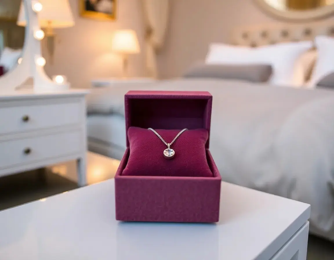 Eleganter Sterling Silber Anhänger Halskette