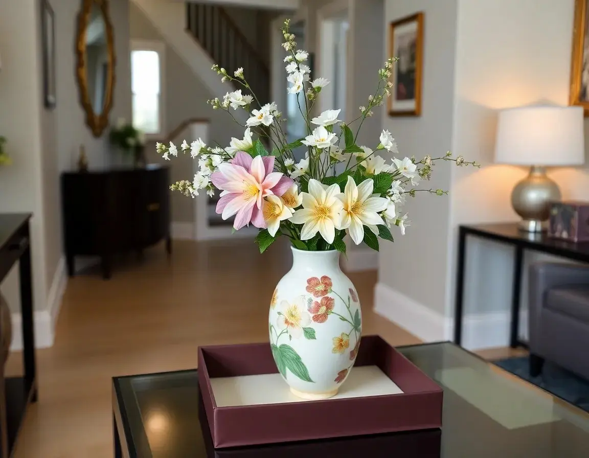 Handbemalte Keramikvase