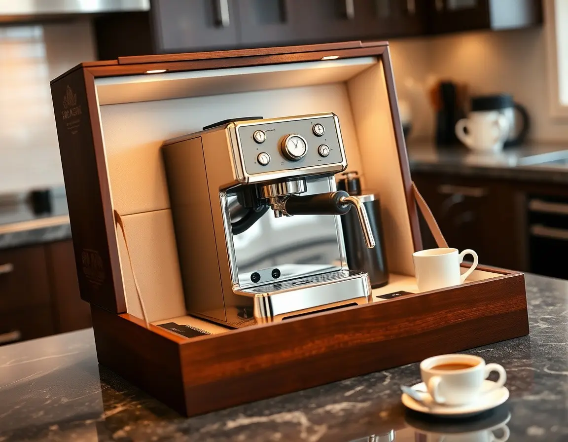 Automatische Espressomaschine mit Milchaufschäumer
