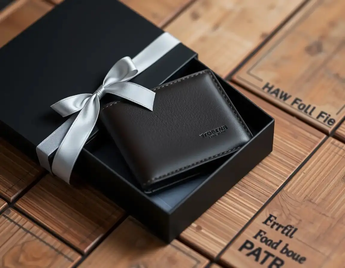 Hochwertige Ledergeldbörse mit RFID-Schutz