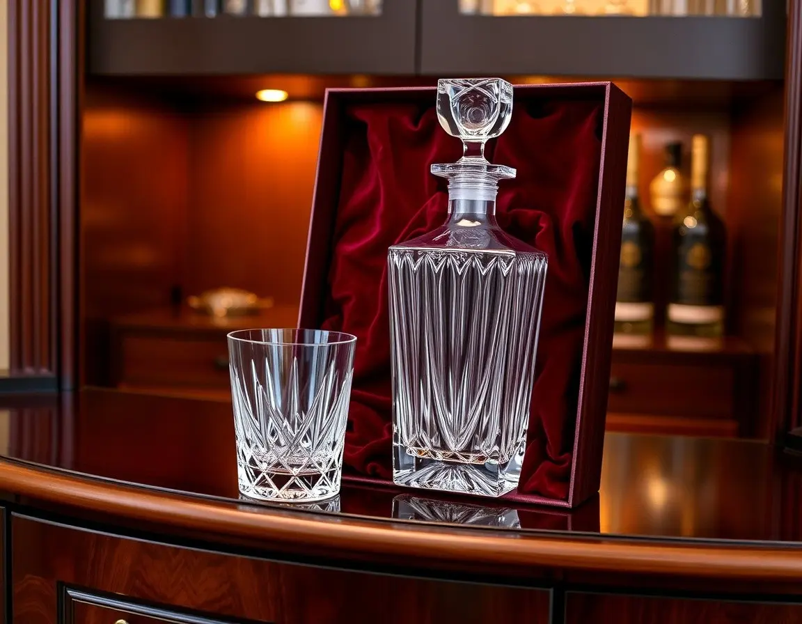 Whiskey Dekanter Set mit Gläsern